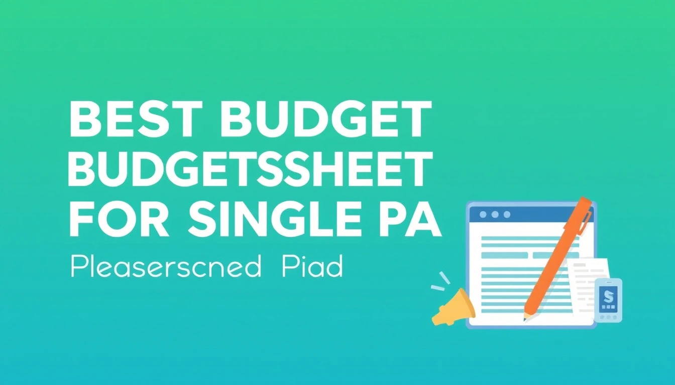Best Budget Spreadsheet for Single Parents: Free and Paid Options