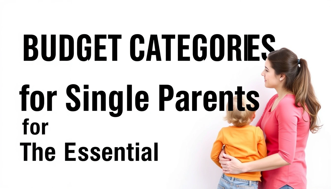 Budget Categories for Single Parents: The Essential List Budget Categories for Single Parents: The Essential List