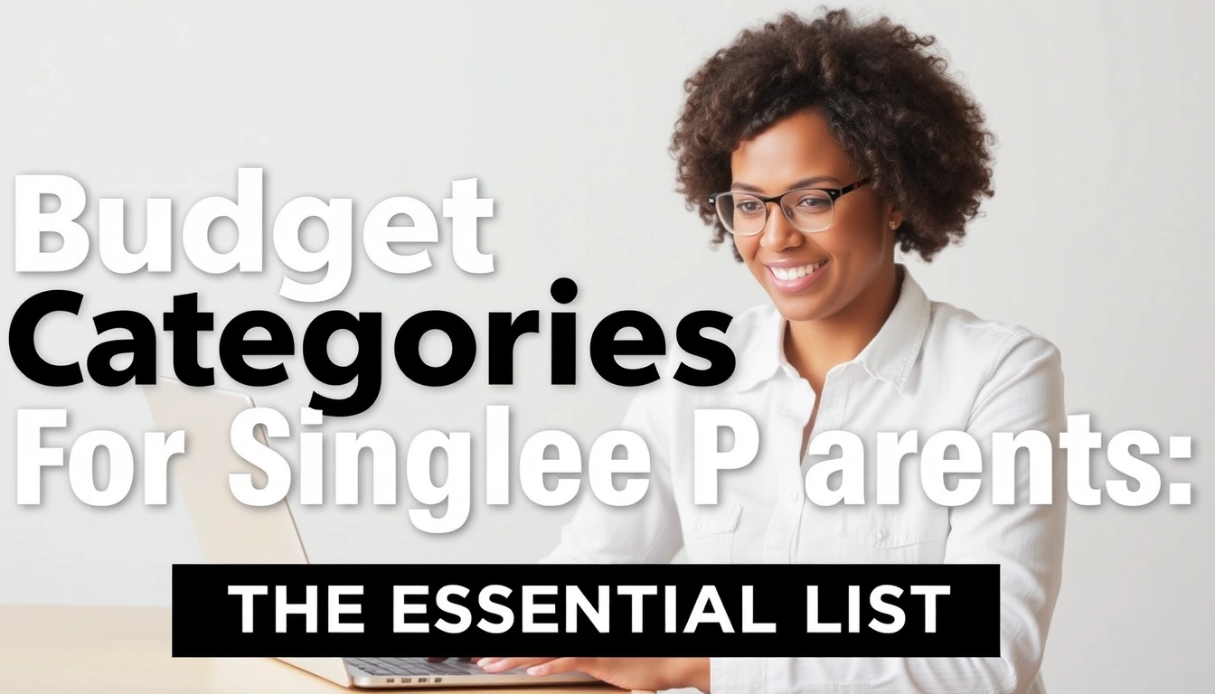 Budget Categories for Single Parents: The Essential List Budget Categories for Single Parents: The Essential List