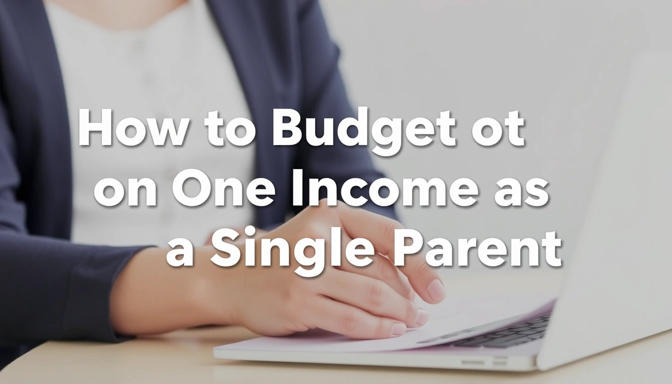 How to Budget on One Income as a Single Parent